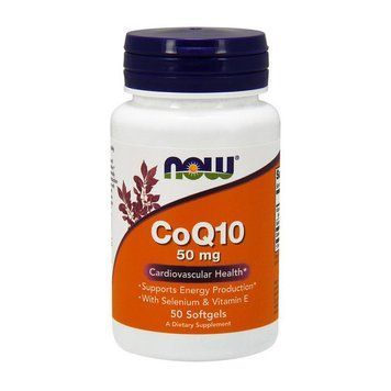 NOW CoQ10 50 mg (50 softgels) 000012125 фото