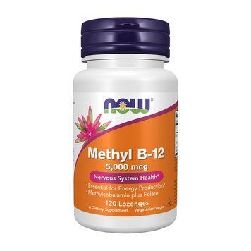 NOW Methyl B-12 5000 mсg (120 Lozenges) 000017587 фото