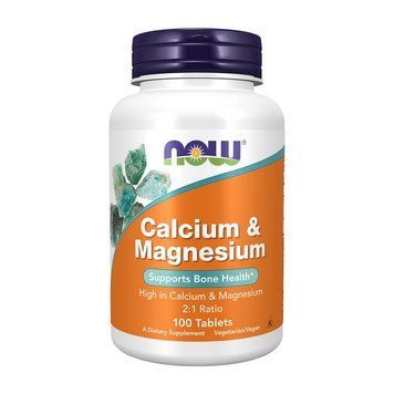 NOW Calcium & Magnesium (100 tabs) 000010811 фото