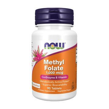 NOW Methyl Folate 1000 mcg (90 tab) 000018353 фото