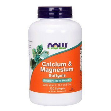 NOW Calcium & Magnesium Softgels (120 softgels) 000011834 фото