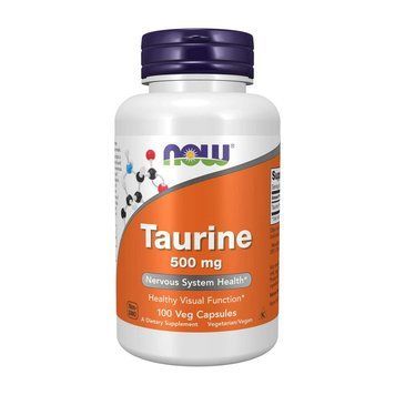 NOW Taurine 500 mg (100 caps) 000006504 фото