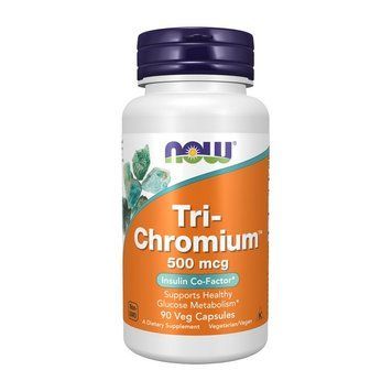 NOW Tri-Chromium 500 mcg (90 veg caps) 000016849 фото