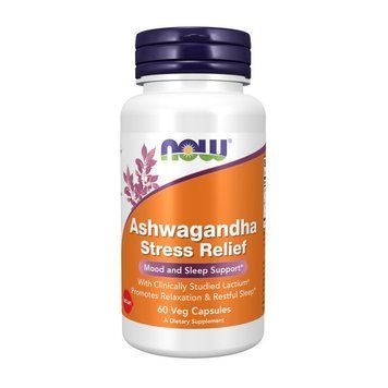 NOW Ashwagandha Stress Relief (60 veg caps) 000029341 фото
