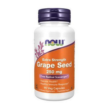 NOW Grape Seed 250 mg extra strength (90 veg caps) 000020463 фото