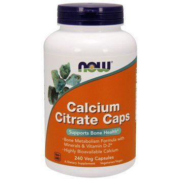 NOW Calcium Citrate Caps (240 veg caps) 000009717 фото