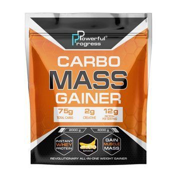 Powerful Progress Carbo Mass Gainer (2 kg, banana) 000019111 фото