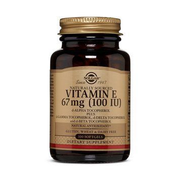 Solgar Vitamin E 67 mg (100 IU) (100 softgels) 000017258 фото