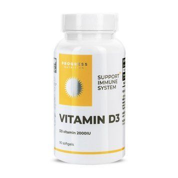 Progress Nutrition Vitamin D3 2000IU (90 sgels) 000030053 фото