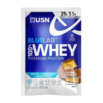 USN Blue Lab 100% Whey Premium Protein (34 g, salted caramel) 000028063 фото