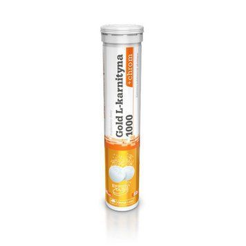 OLIMP Gold L-karnityna 1000 + chrom (20 tab, orange) 000018891 фото